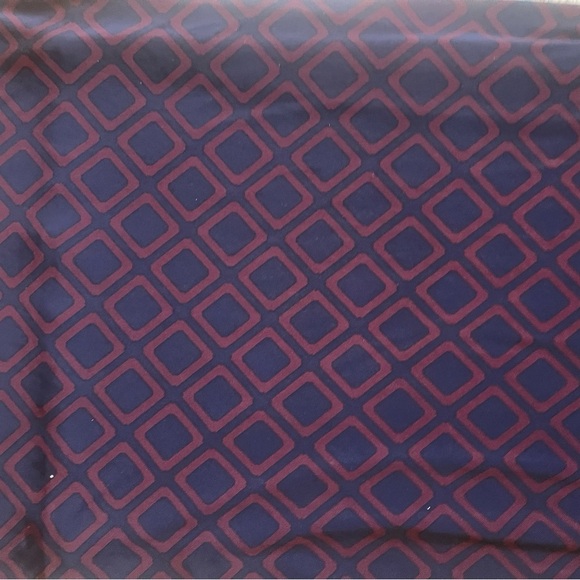 Lauren Ralph Lauren Navy Blue Maroon Diamond Geometric Print Shift Dress Size 6 - Picture 4 of 7